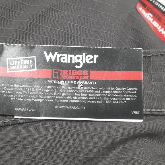 NWT Wrangler Charcoal RIGGS WORKWEAR Technician Relaxed Fit pants 32 X 32 - Picture 13 of 15